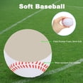 thumbnail image 3 of Unique Bargains 9 Inch Baseball Soft Foam Baseballs Bulk Training Baseball Unmarked Baseballs for Youth, White 2 Pack, 3 of 6