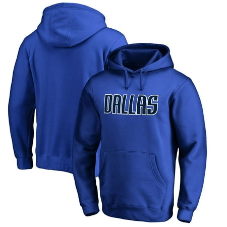 Men's Fanatics Branded Royal Dallas Mavericks Wordmark Pullover Hoodie
