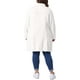 thumbnail image 3 of Chaqueta de mezclilla de manga larga para mujer de tallas grandes Agnes Orinda, longitud maxi, 2X, blanca, 3 of 6