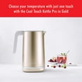thumbnail image 3 of ZWILLING Enfinigy 1.5-Liter Cool Touch Stainless Steel Electric Kettle Pro, Tea Kettle, Gold, 3 of 9