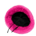 thumbnail image 5 of DJN New St. Patrick's Day Clover Print Plush Fisherman Hat Shamrock Fleece Beanie Fashion Soft Winter Hat Pink One Size, 5 of 9