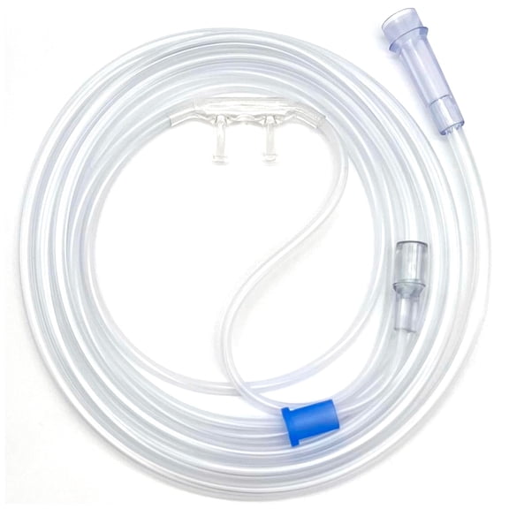 5pk Infant Oxygen Cannula w/Soft Curved Prongs & 7Ft Crush Resistant Tubing