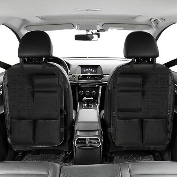 Mutifuncional Coches Asiento trasero Organizador Bolsa de almacenamiento Alfombrilla ajustable Soporte para tableta Apto para viajes Teléfonos móviles shamjiam Almacenamiento de asientos traseros de automóviles