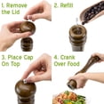 thumbnail image 5 of Brybelly KPEP-003 16.5 in. Wooden Pepper Mill, 5 of 6