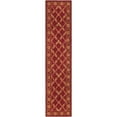 thumbnail image 4 of Safavieh  Handmade Wilton Marijn Country Floral Wool Rug Beige/Red 5'6" x 8'6" 6' x 9' Indoor Living Room, Bedroom, Dining Room Rectangle, 4 of 5