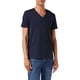 thumbnail image 1 of Camiseta A|X Armani Exchange básica Pima con cuello en V para hombre, azul marino, 1 of 4