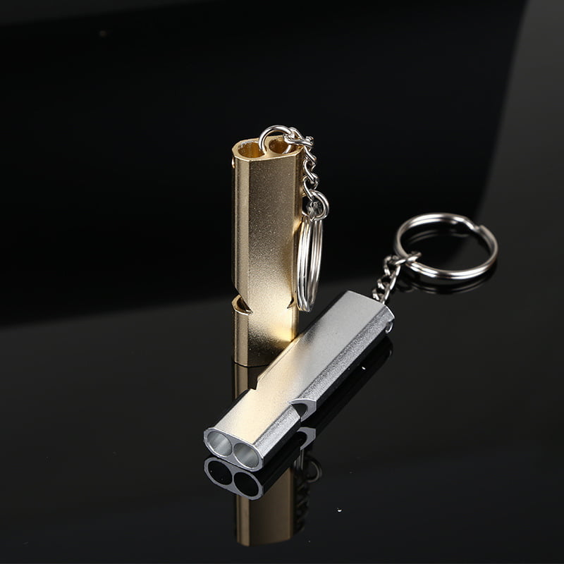Aluminium Emergency Whistle Key Chain for Hiking Caving Camping Outdoor-Survival 
