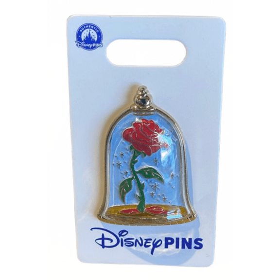 Disney Parks Beauty and the Beast Open Edition Enchanted Rose Pin New With Card