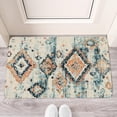 thumbnail image 2 of Boho Light Blue Carpet Door Mat 30 X 17 Inch Welcome Doormat Indoor Outdoor Entrance Floor Mat Non Slip Spring Summer Decor Rubber Mats, 2 of 6