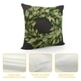 thumbnail image 4 of RUIYC Leaves Wreath Throw Pillow Covers Farmhouse Decorative Square Pillow Covers for Farmhouse Home Decor, 4 of 5
