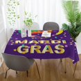 thumbnail image 6 of Coolnut Mardi Gras Rectangle Tablecloth Spill-Proof Polyester Table Cloth Table Cover for Kitchen Dining Picnic Holiday Party Decoration,60"x90", 6 of 7