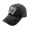 thumbnail image 1 of Men's Dog Dad Hat, Washed Adjustable Baseball Cap Dog Lover Hats, 1 of 4