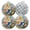 Black2002, variant on 4 PCS Pot Holders for Kitchen,Potholders Sets with Hook for Oven,Cooking,Baking,Daisy On Blue Wooden Texture With Subtle Texture Art