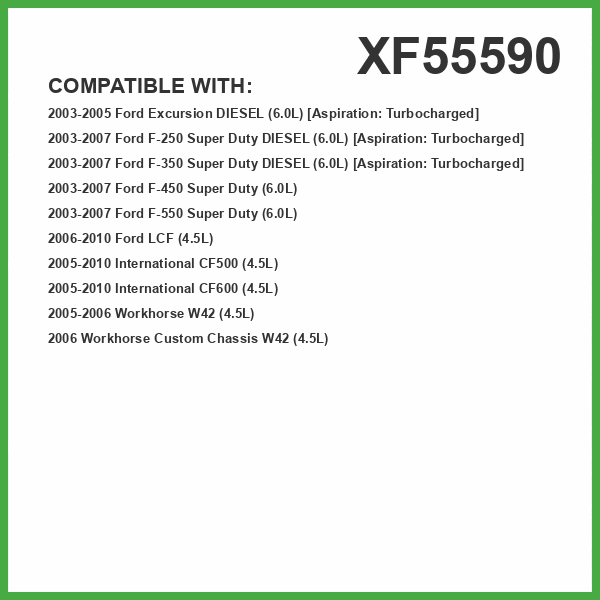 ECOGARD XF55590 Premium Diesel Fuel Filter (Set of 2) Fits Ford F-250 Super Duty 6.0L DIESEL 2003-2007, F-350 Super Duty 6.0L DIESEL 2003-2007, Excursion 6.0L DIESEL 2003-2005