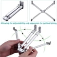 thumbnail image 4 of Support d'Ordinateur Portable Portable, Support d'Ordinateur Portable Réglable pour MacBook Pro, Bureau en Aluminium Pliable Compact Universel pour 12 13 15 17 Pouces, 4 of 5
