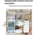 thumbnail image 3 of Single Phase Energy Meter 63A KWh Meter Single Phase Smart Meter Miniature Circuit Breaker, 3 of 5