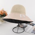 thumbnail image 4 of Sombrero de visera de playa para mujer - Sombrero de protección solar superior vacío Gorra de ala ancha Sombrero de verano, 4 of 5