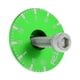 thumbnail image 2 of Receptor de dirección para bicicleta de montaña y carretera CNC con tapa superior Reloj verde, 2 of 9