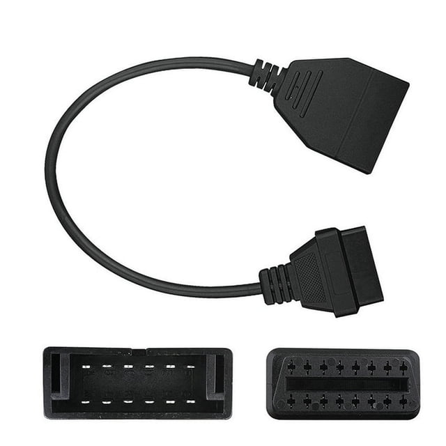 CHUANK GM 12 Pin to OBD 16 Pin Adapter GM 12 Pin OBD1 to OBD2 OBD-II 16 Pin Cable Connector Scanner Adapter Fit for GM Vehicle Programming Diagnostic Cable Scan Tool OBD II Adapter Con