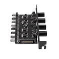 thumbnail image 5 of 2X Pc 8 Channels Fan Hub 4 Knob Cooling Fan Speed For Cpu Case Hdd Vga Pwm Fan Pci Bracket Power By 12V Fan Control, 5 of 5