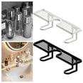 thumbnail image 4 of 19.69 Inch No-Drill Over The Sink Shelf – U Shape Faucet Storage Rack for Bathroom, Toothbrushes, Cups, Cosmetics, Shampoos (Black/White), 4 of 7