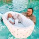 thumbnail image 5 of Bañera inflable para bebés, bañera portátil para niños pequeños, bañera neonatal antideslizante, asiento para bañera infantil, bandeja de ducha plegable, bañera de viaje (blanco) JAMW Sencillez, 5 of 5