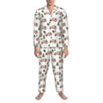 thumbnail image 3 of Sikiie Camp Van Mens Pajama Set, Soft Warm Long Sleeve Sleepwear, Cozy Button-Down Pjs for Men-Medium, 3 of 7