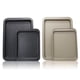 thumbnail image 4 of Yuarrent Moldes rectangulares para hornear, bandeja para horno de acero inoxidable para galletas, revestimiento antiadherente, grande para Cocina y Comedor Negro 33*23cm Yuarrent HA6478-01, 4 of 6