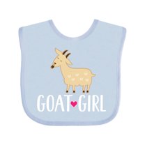 Inktastic Goat Girl Farm Animal Girls Baby Bib