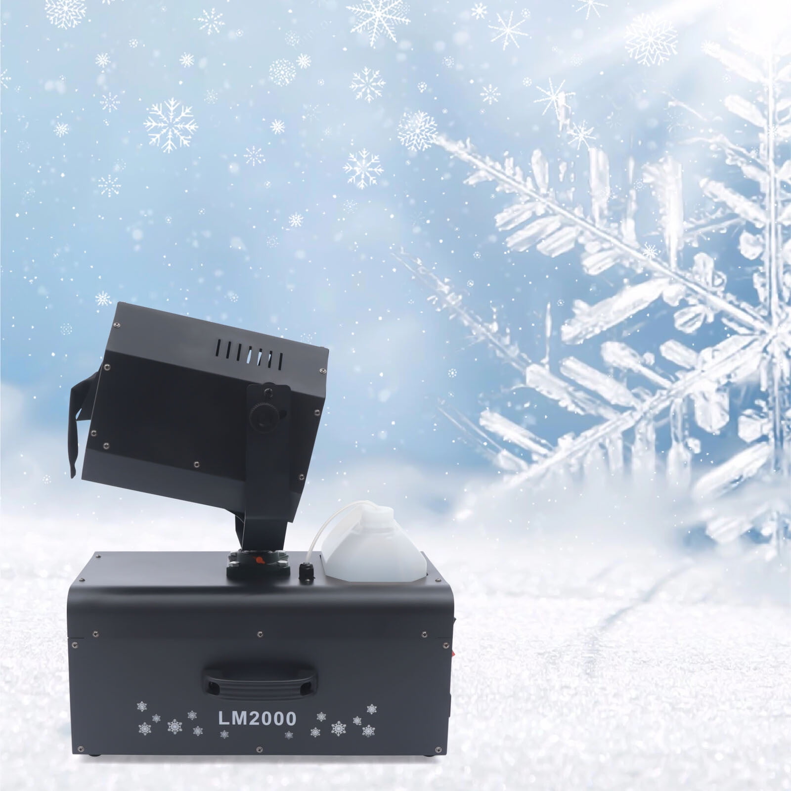 2000W 90° Rotatable Snow Flake Maker Remote Control Snowflake Effect Machine Stage for Parties Stage Decorations