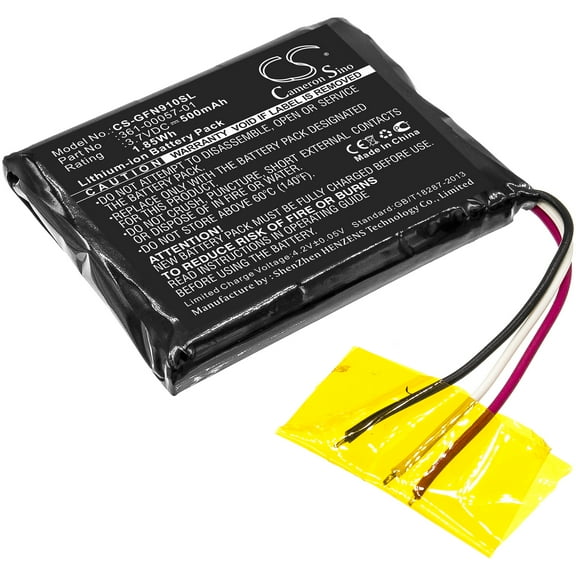 Replacement Battery for Garmin forerunner 910XT,361-00057-00,361-00057-01,3.7V/500mAh