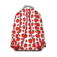 thumbnail image 3 of Adorable Strawberry Backpack for School & College - Stylish Laptop Bag for Women & Teens, Spacious Bookbag with Front Pocket, Durable Everyday Carry, Sweet Strawberry Print, Perfect Gift Idea, 3 of 6