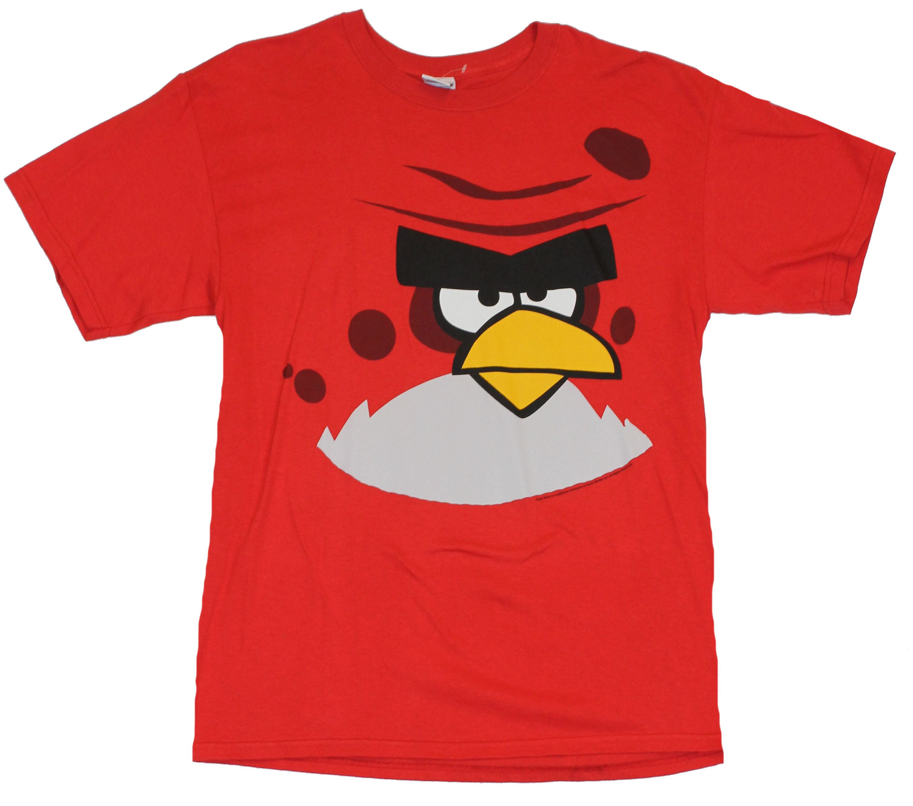 Angry Birds - Angry Birds (Hit Mobile App) Mens T-Shirt -Giant Red Bird ...