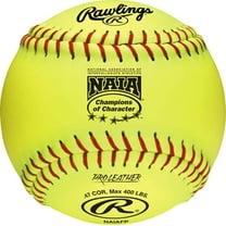 Rawlings | NAIA 12" Official Softballs | NAIA League | Game Use | 12U  | 12 Count