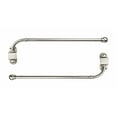 thumbnail image 2 of Urbanest 1/2” Adjustable Wall Mounted Swing Arm Rods, 14"-24", Brushed Steel, 2 of 4