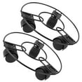thumbnail image 3 of PartyKindom Black Metal Rolling Plant Stand, Strong and Smooth, for Indoor Use, 2Pcs, 3 of 8