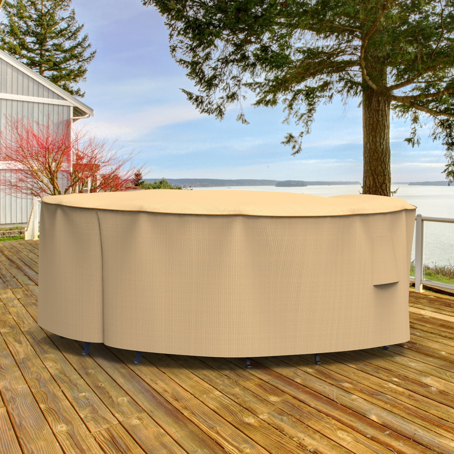 Budge Industries StormBlock™ Savanna Round Patio Table and Chairs Combo Cover - 88 diam. x 30H in.