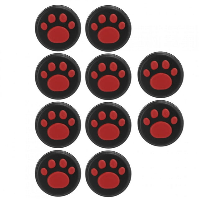 Capuchons de Poignées de Pouce pour Chat, Housse de Joystick en Silicone Kawaii en Forme de Chat Mignon pour Switch pour Switch Lite, 10 Pcs Housse de Joystick Légère de Remplacement