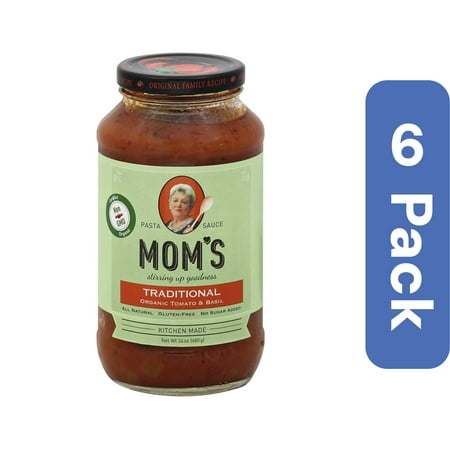 Mom's Organic Tomato Basil Pasta Sauce 24 oz (Pack Of 6)