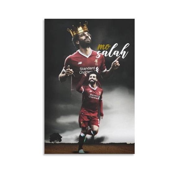 Mo Salah Canvas Poster Art Poster Canvas Painting Decor Wall Print Photo Gifts Home Modern Decorative Posters 16x24inch(40x60cm)