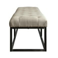 thumbnail image 5 of Serta Danes 72.5" Tufted Bench with Iron Legs for Bedroom or Living Room, Ivory, 5 of 7