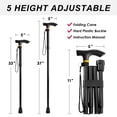 thumbnail image 2 of Bastón plegable para hombre y mujer, portátil y ligero | Altura ajustable en 5 niveles, ideal para personas mayores que buscan equilibrio y movilidad., 2 of 5