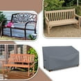 thumbnail image 4 of Covers & all Bench Cover 12 Oz Waterproof - 100% Weather Resistant Customizable Bench Seat Cover with Air Pockets and Drawstrap for Snug Fit (50" X 28.5" X 30", Grey), 4 of 7