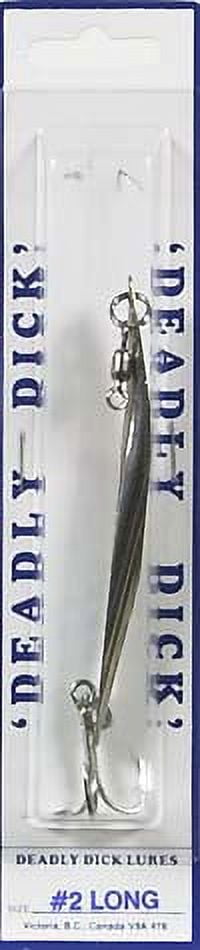 2 Deadly Dick Light Standard Casting Lures- 1/4 oz Refracta Dark Blue- NEW  