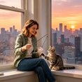 thumbnail image 4 of Cififendec Cat Wand Feather Refill Head, Bell Decor Teaser Heads without Pole for Interactive Kitten Playing, Indoor Cat Exercise Entertainment Accessory Use, 4 of 5