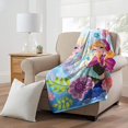 thumbnail image 5 of Disney Frozen Floral Fjord 46" x 60" Micro Raschel Throw, 1 Each, 5 of 5