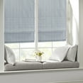 thumbnail image 3 of Madison Park Galen Cordless Roman Basketweave 1 Piece 27"x64" Room Darkening Window Shades Casual Blue, 3 of 5