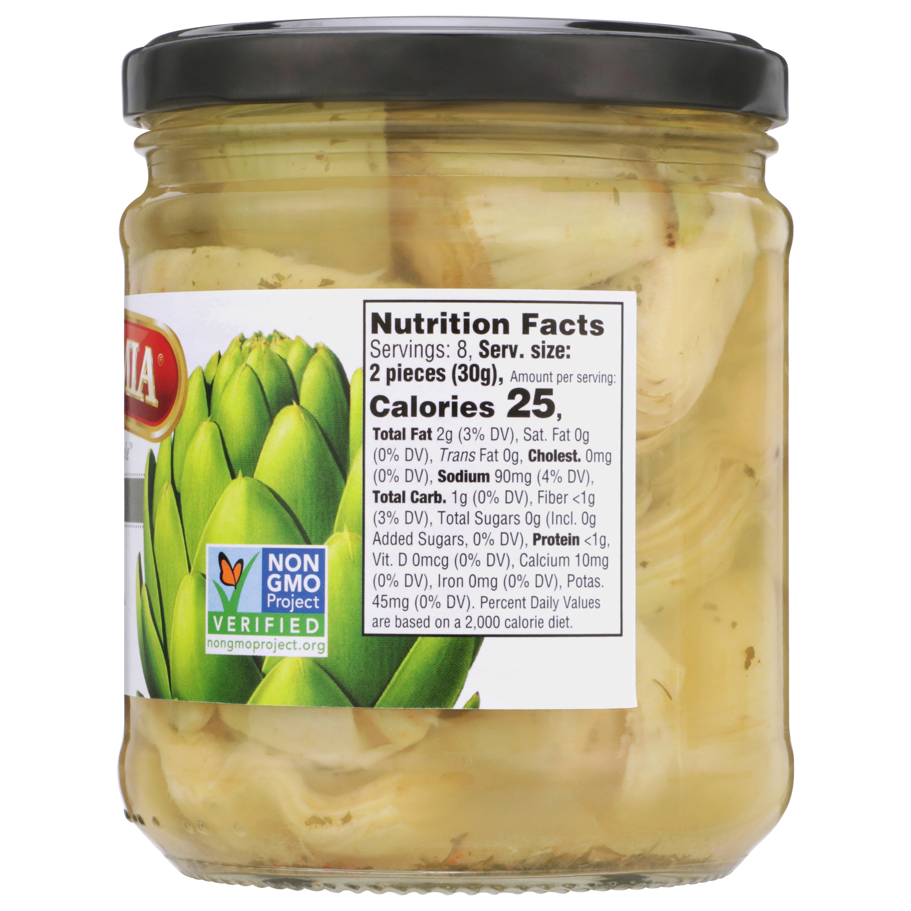 (3 pack) Cara Mia Marinated Artichokes in Oil and Spices, 14.75 oz Glass Jar