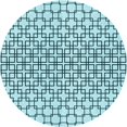 thumbnail image 1 of Ahgly Company Indoor Round Patterned Deep-Sea Green Area Rugs, 7' Round, 1 of 6