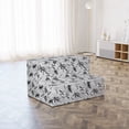 thumbnail image 4 of Leaf Foldable Mattress, Exotic Greyscale Bamboo Leaves, 74.8" x 35.4", Grey and Charcoal Grey, by Ambesonne, 4 of 6